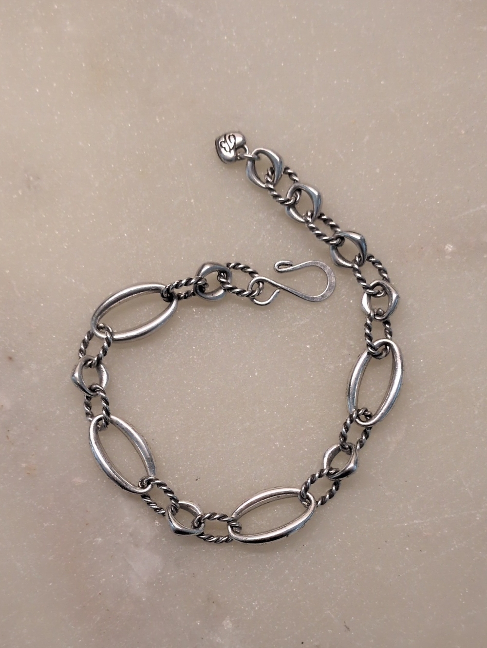 Sale!🔥Brighton Oval Link Bracelet Silver Adjustable - Picture 10 of 11